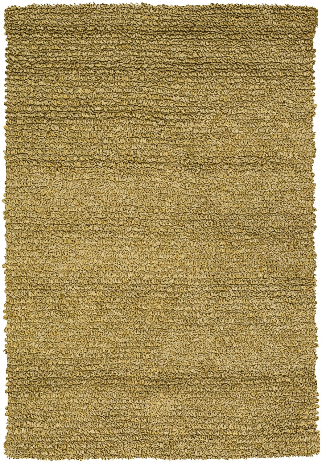 Zeal Olive Green Hand Woven Shag Rug