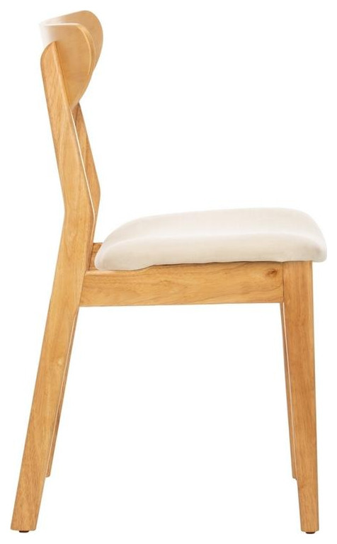 Massell Retro Dining Chair Set of 2 Natural / White   Modern   Dining Chairs   by Virgil Stanis Design  Houzz