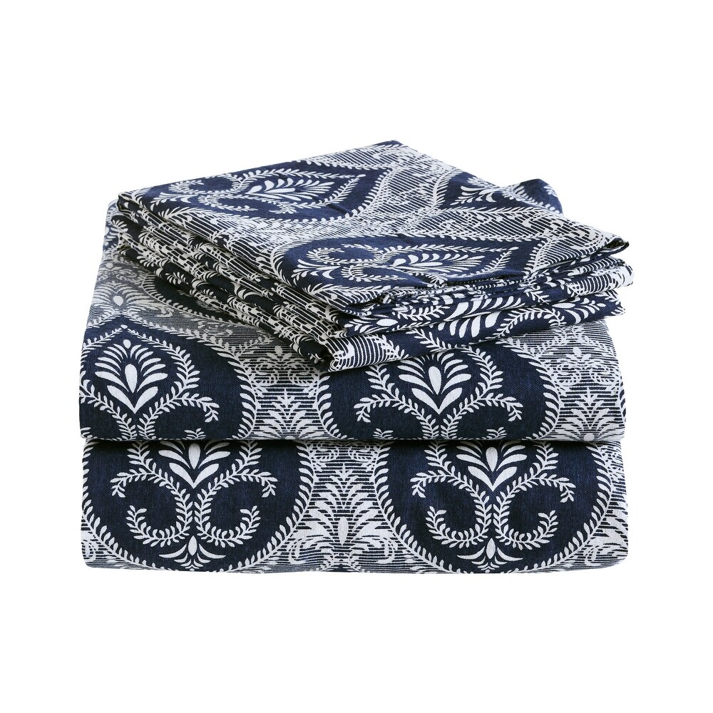 Superior Delevingne Fleur de Lis Deep Pocket Sheet Set