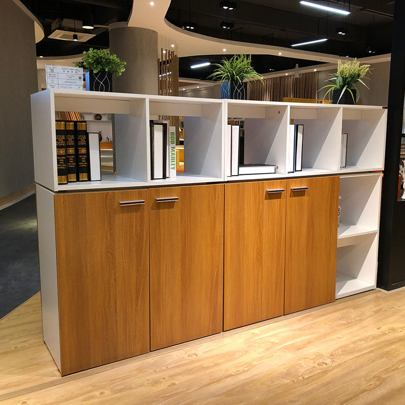 ZORAN Credenza Cabinet  80cm - White & Honey Oak