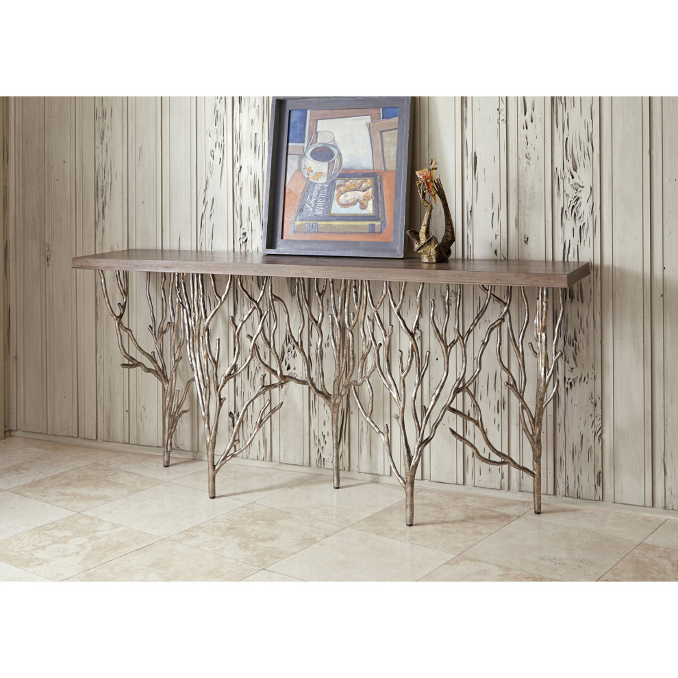 Ambella Home Collection Forest Console Table   Rustic   Console Tables   by GreatFurnitureDeal  Houzz