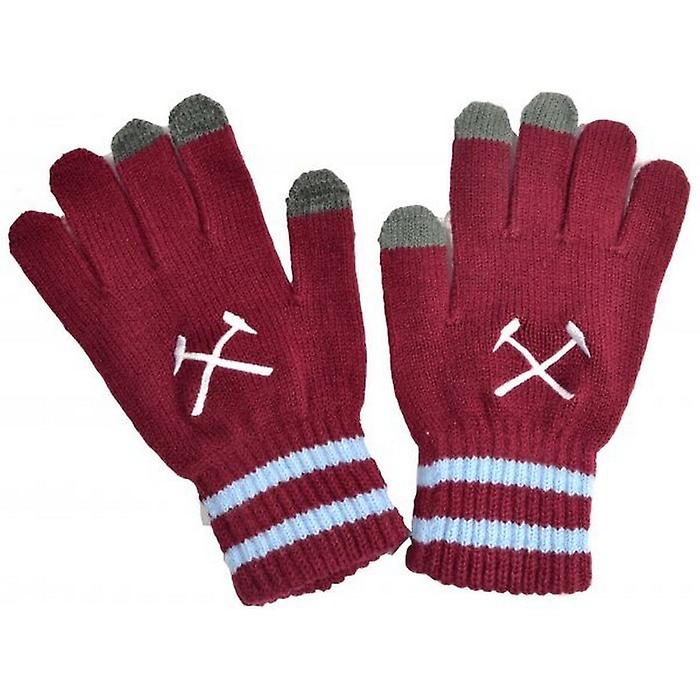 West Ham United FC Unisex Adult Knitted Gloves