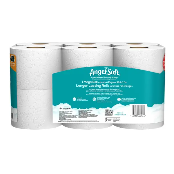 Angel Soft 12-Count Mega Roll Toilet Paper