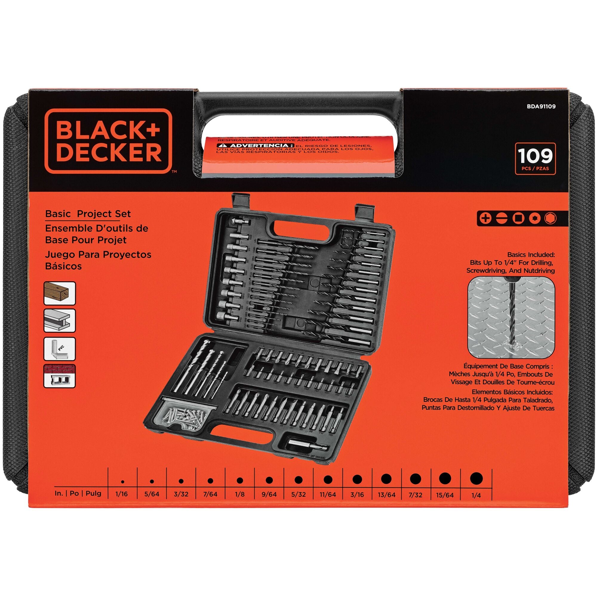 Screwdriver Bit Set / Drill Bit Set, 109-Piece