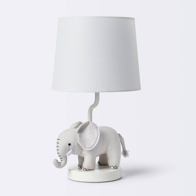 Plush Elephant Table Lamp includes Led Light Bulb