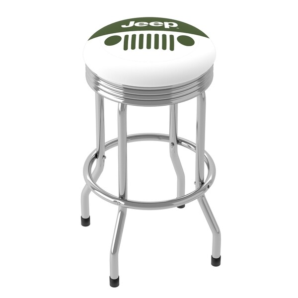 Jeep Grille 360 Degree Swivel Ribbed Barstool - 20.75 x 20.75 x 29