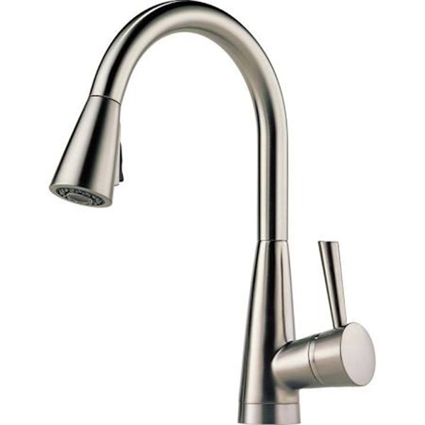 Venuto Single Handle Pull-Down Kitchen Faucet - Stainless Steel