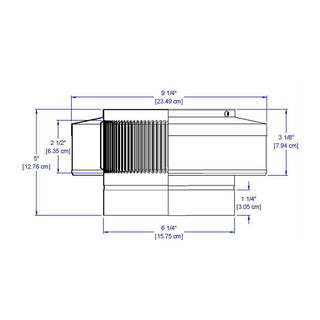 Active Ventilation 6 in. Dia. Aluminum Vent Pipe Cap in Mill Finish VPC-6