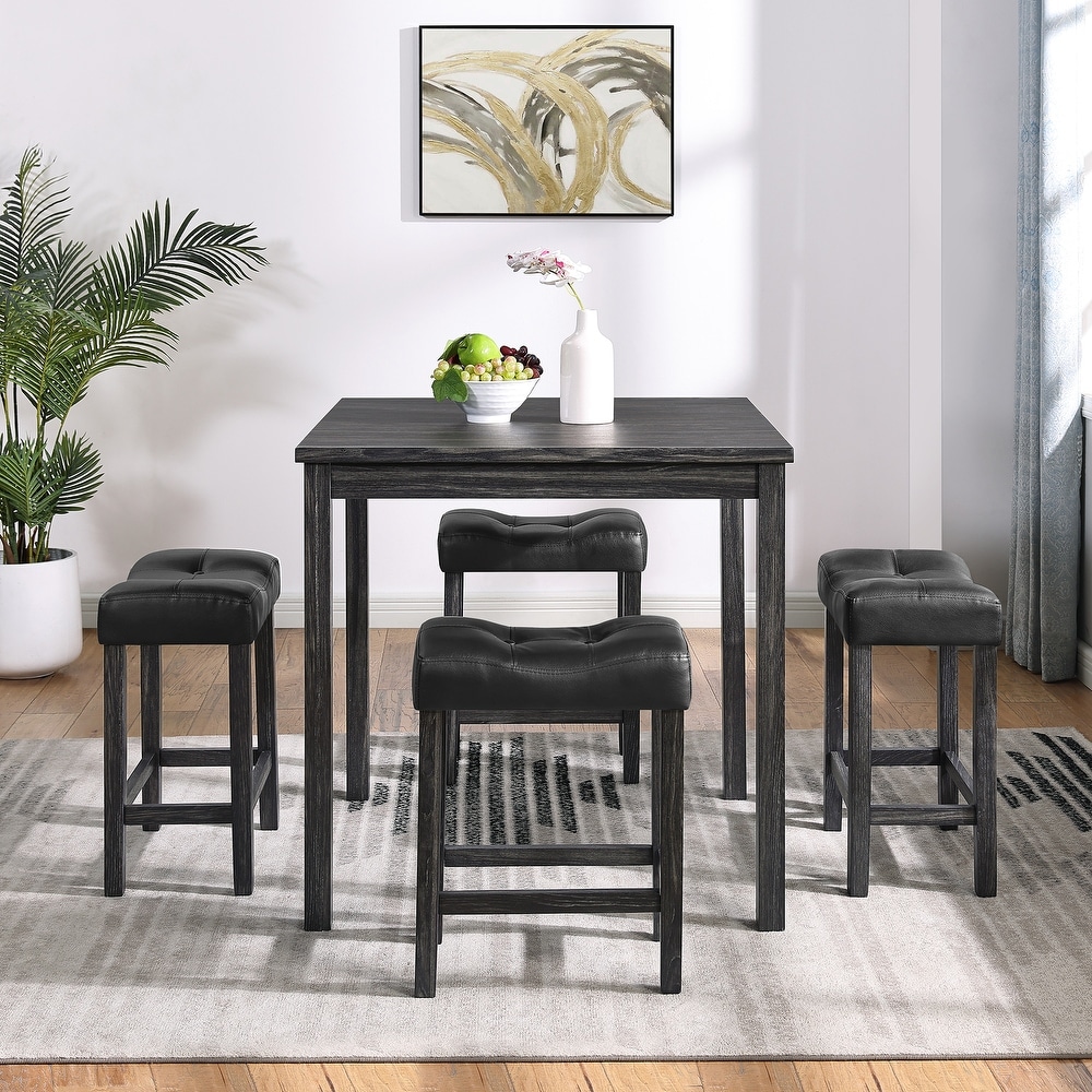 Counter Hight 5 Piece Dining Table Set