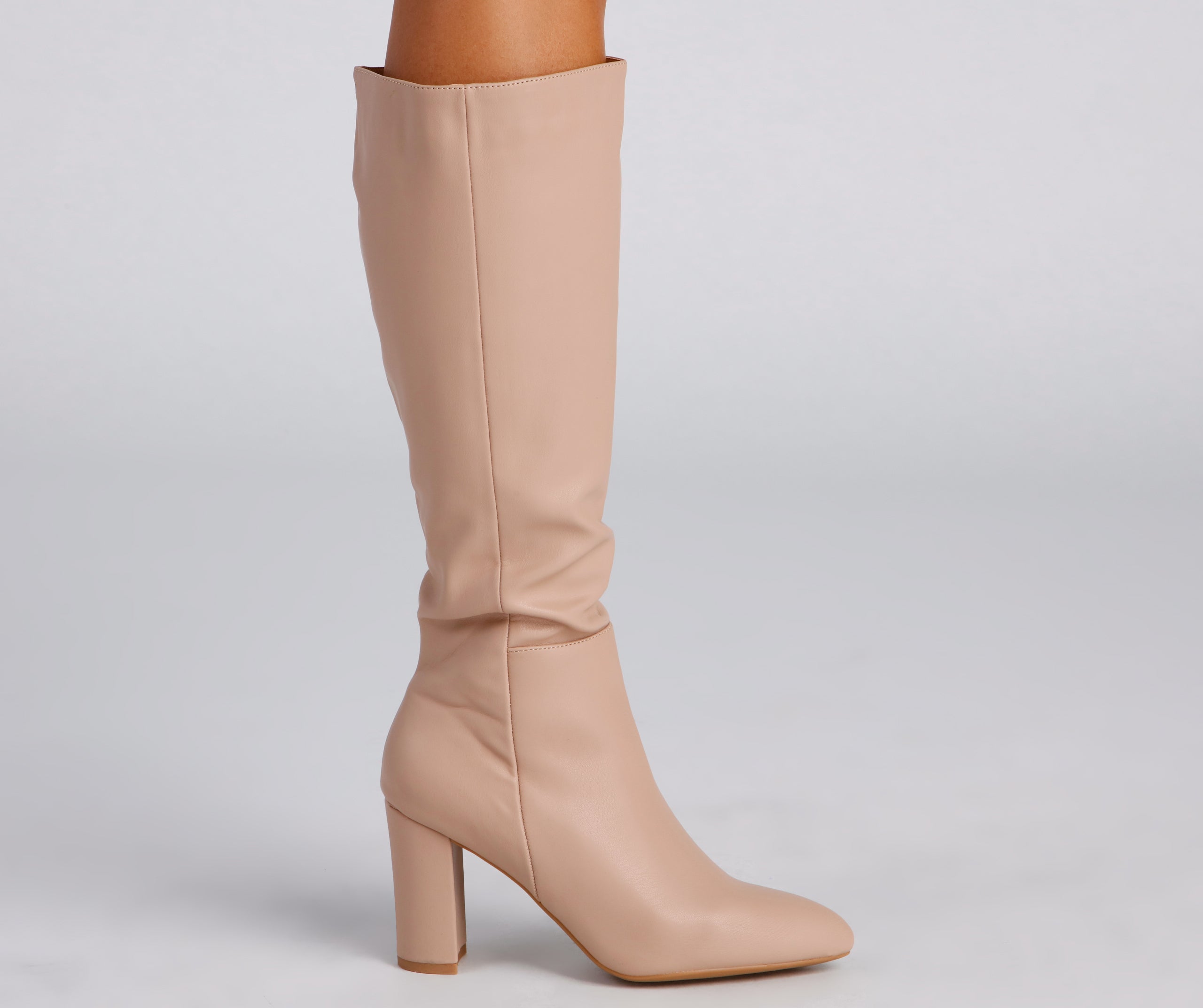 Sleek And Trendy Below-The-Knee Boots