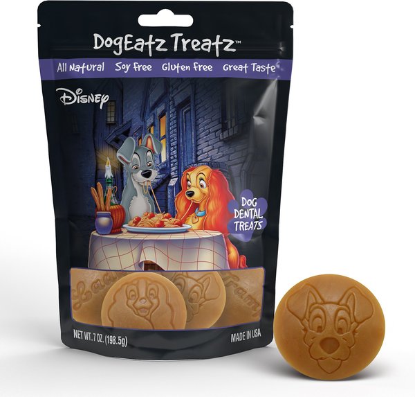 Team Treatz DogEatz Lady and the Tramp Dental Dog Treats， 7-oz bag