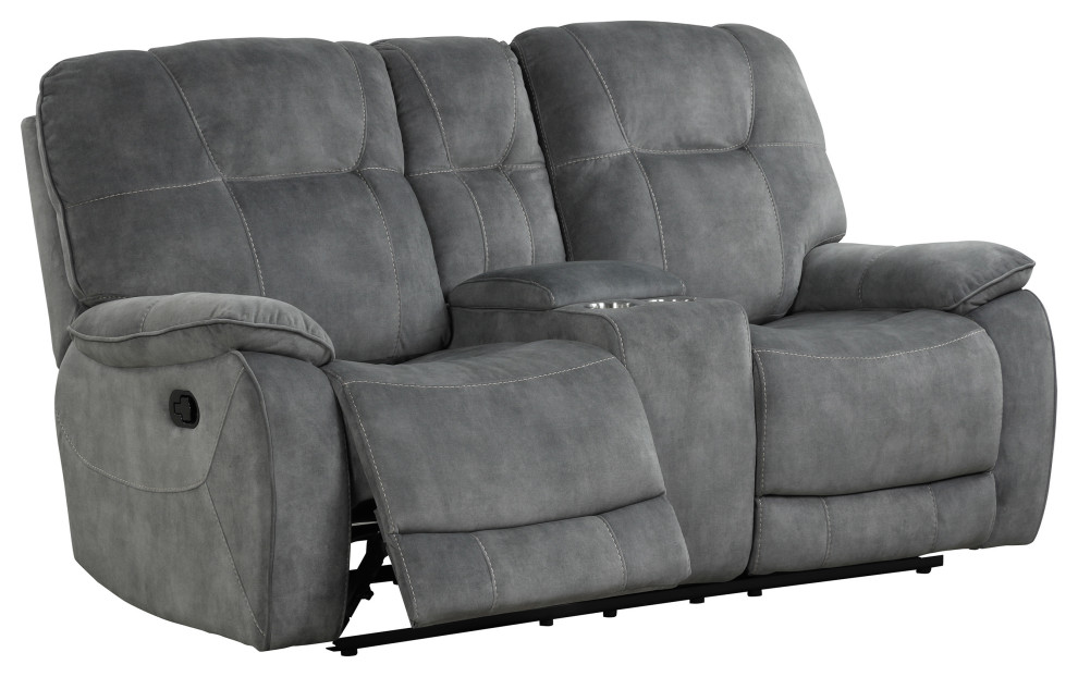 Parker Living Cooper Shadow Grey Manual Console Loveseat   Transitional   Loveseats   by Parker House  Houzz