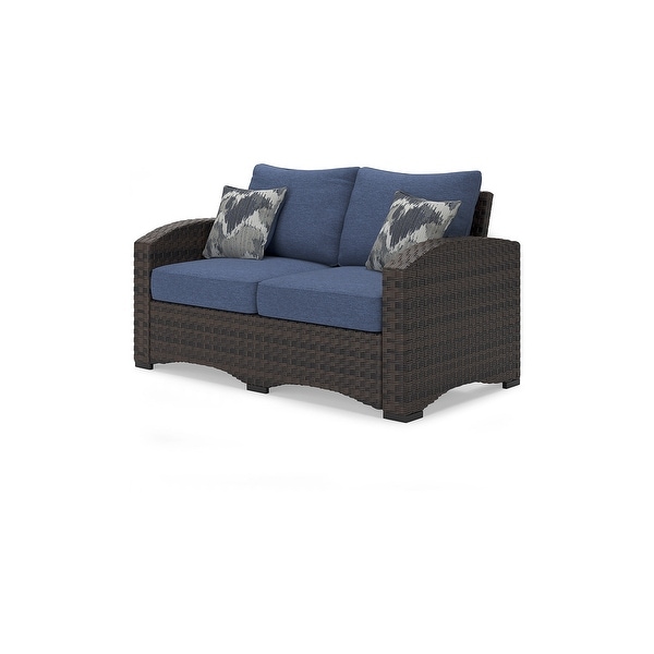 Signature Design by Ashley Windglow Brown/Blue 4Piece Outdoor Package