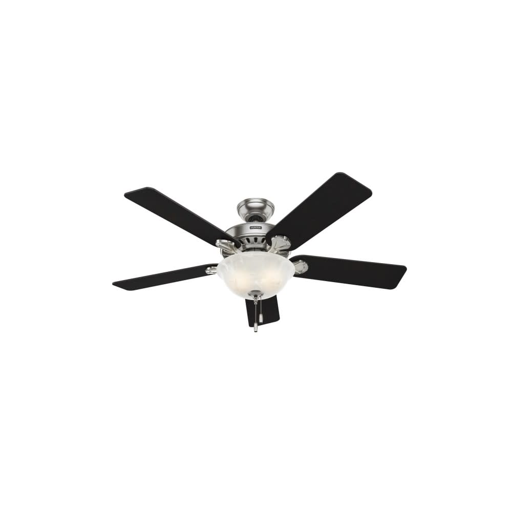 Hunter Pros Best Ceiling Fan 52 Brushed Nickel Chestnut ;