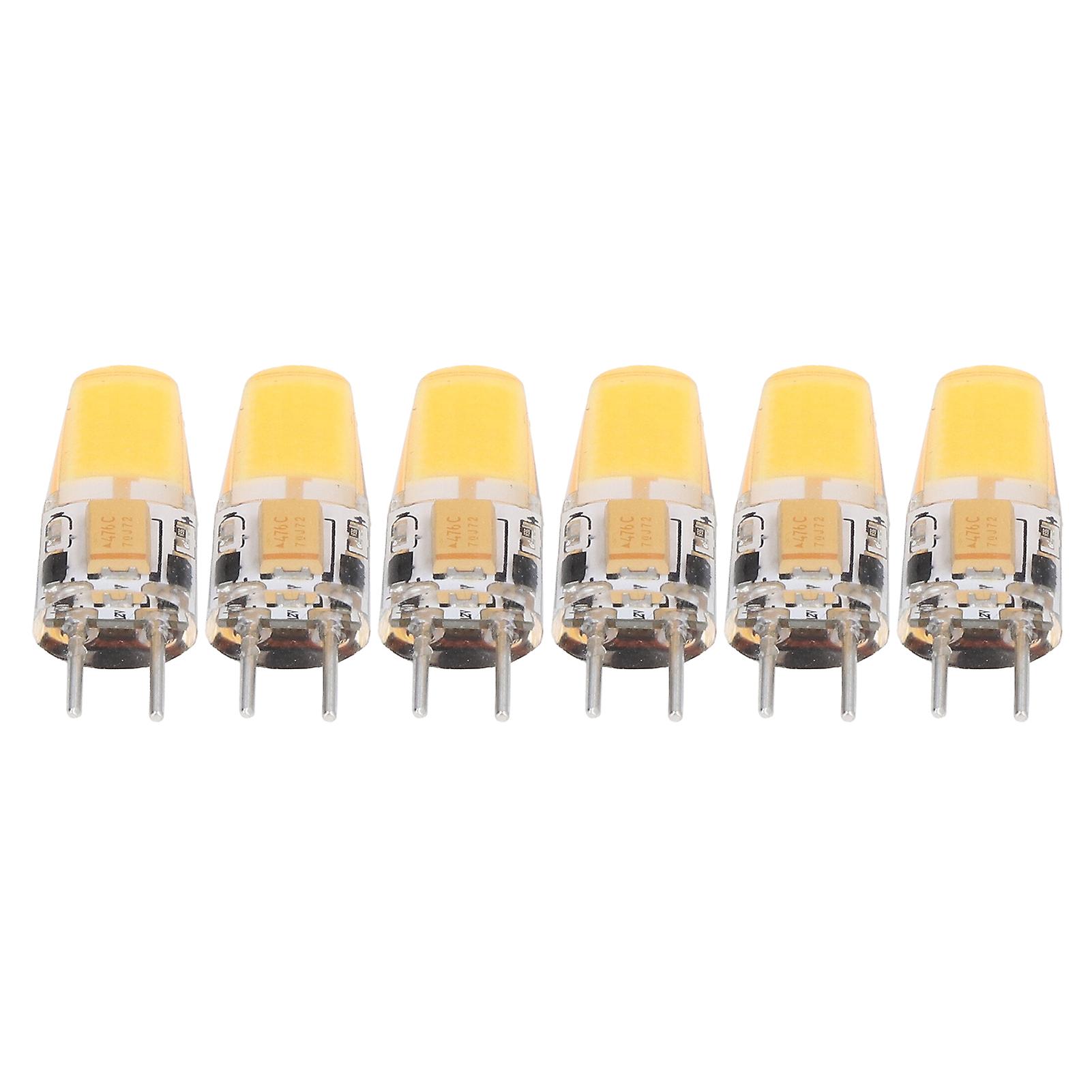 Silicone Led Light Bulb Gy6.35 Bulb 5w Ac Dc12v Cob Light  Energy Saving Bulb6 Pack