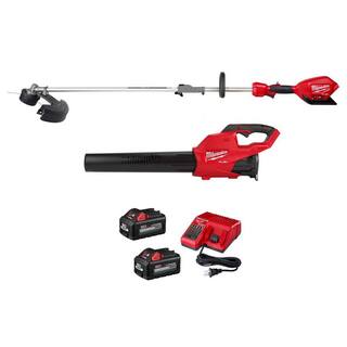 MW M18 FUEL 120 MPH 450 CFM 18V Brushless Cordless Handheld Blower wTwo 6.0 Ah Batteries Charger M18 FUEL String Trimmer 2724-20-2825-20ST-48-59-1862S