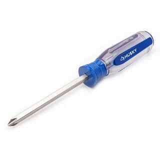 Husky #2 x 4 in. Square Shaft Standard Phillips Screwdriver H2X4PHSD