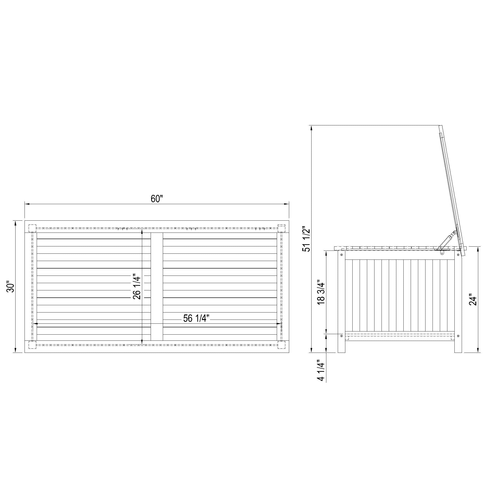 Wilem Teak Storage Box 60"