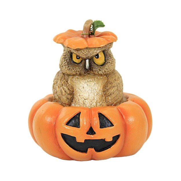 Bethany Lowe Mr Grumps One Halloween Figurine 5 25 Inches Halloween Owl Pumpkin Td2211 Resin Orange