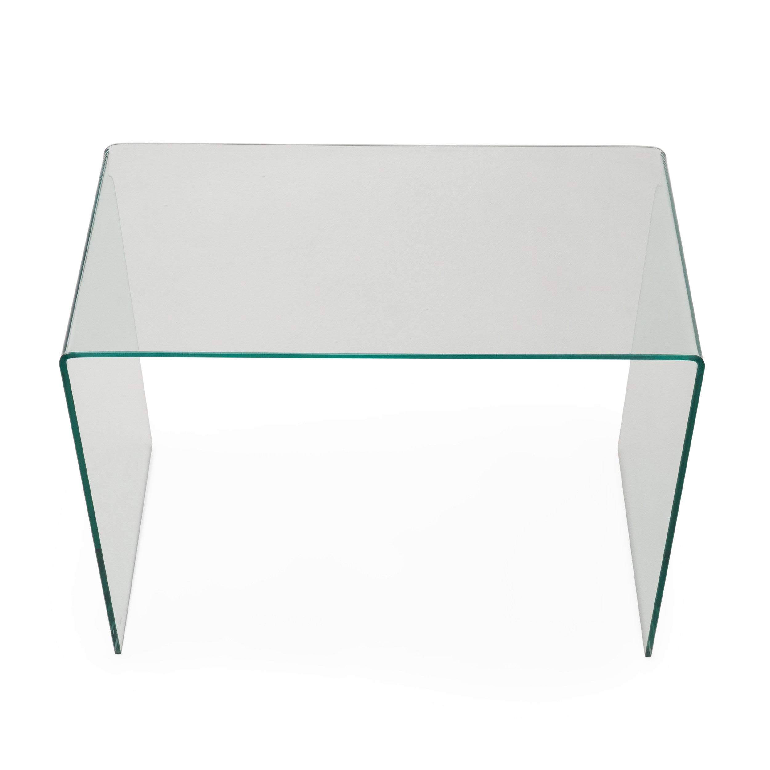 Classon Glass Entertainment TV Console Stand w/ Shelf