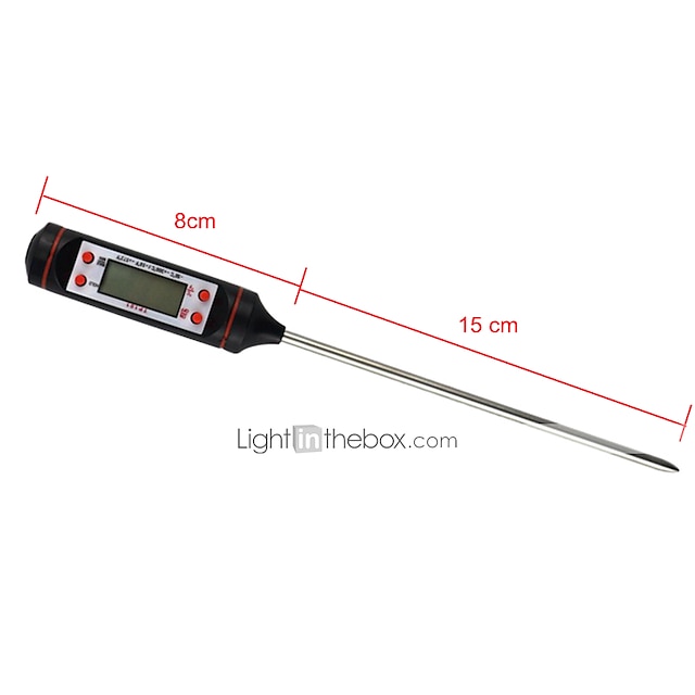 1pcs Meat Thermometer Digital BBQ Thermometer Electronic Cooking Food Thermometer Probe Water Milk Kitchen Oven Thermometer Tools