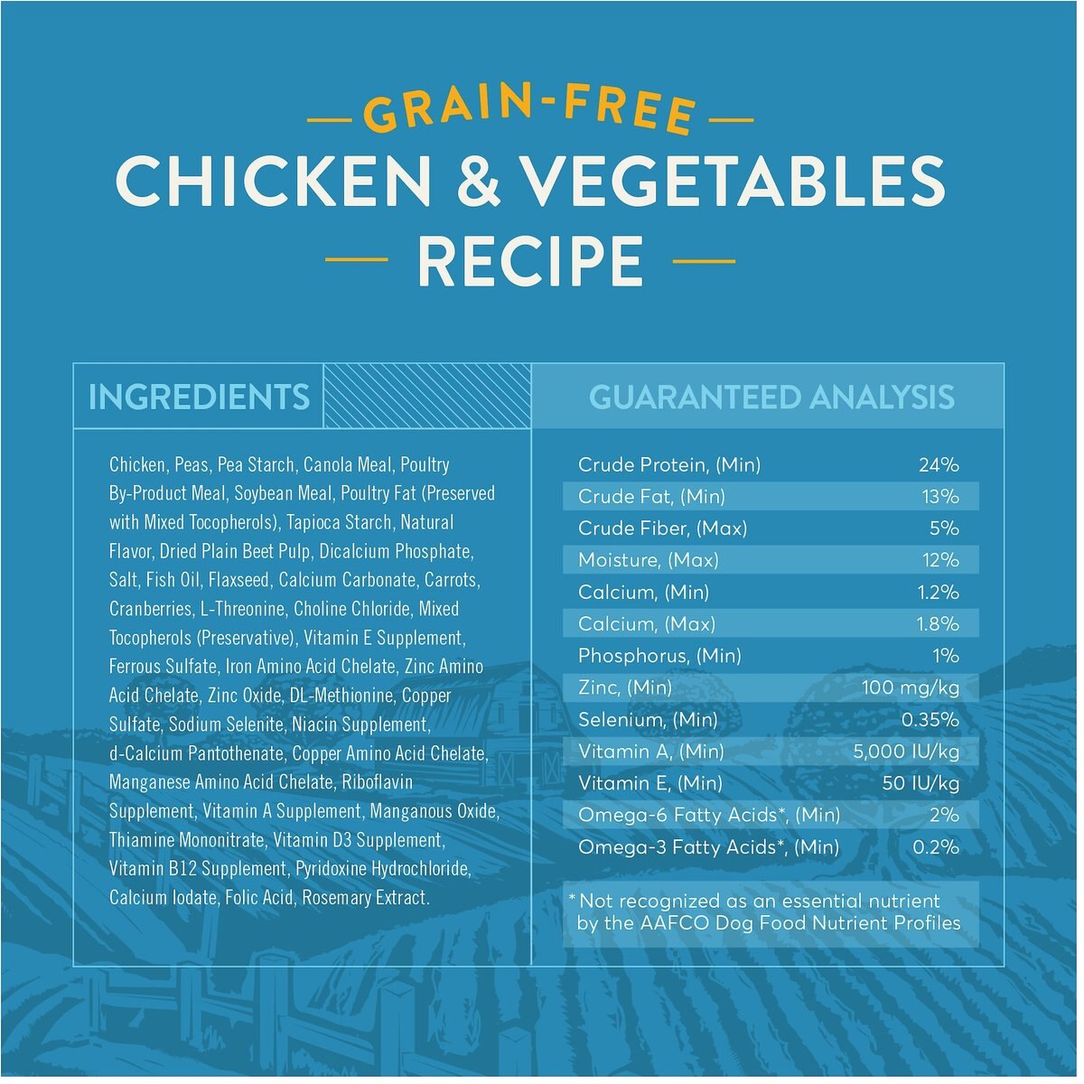 True Acre Foods Grain-Free Chicken and Vegetable Dry Dog Food