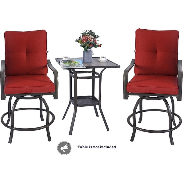 Kozyard Isabella High Swivel Bar Stools/Chair Set