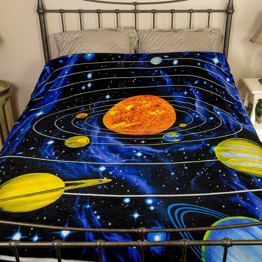 Solar System Super Soft Full/Queen Size Plush Fleece Blanket