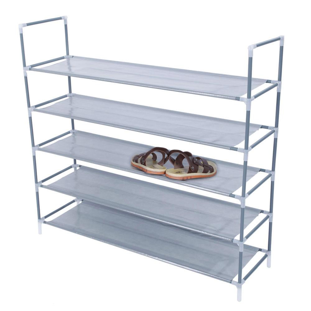 Ktaxon Shoe Rack Organizer Storage 25 Pairs Shoes Shelves Space 5 Tier Racks Standing