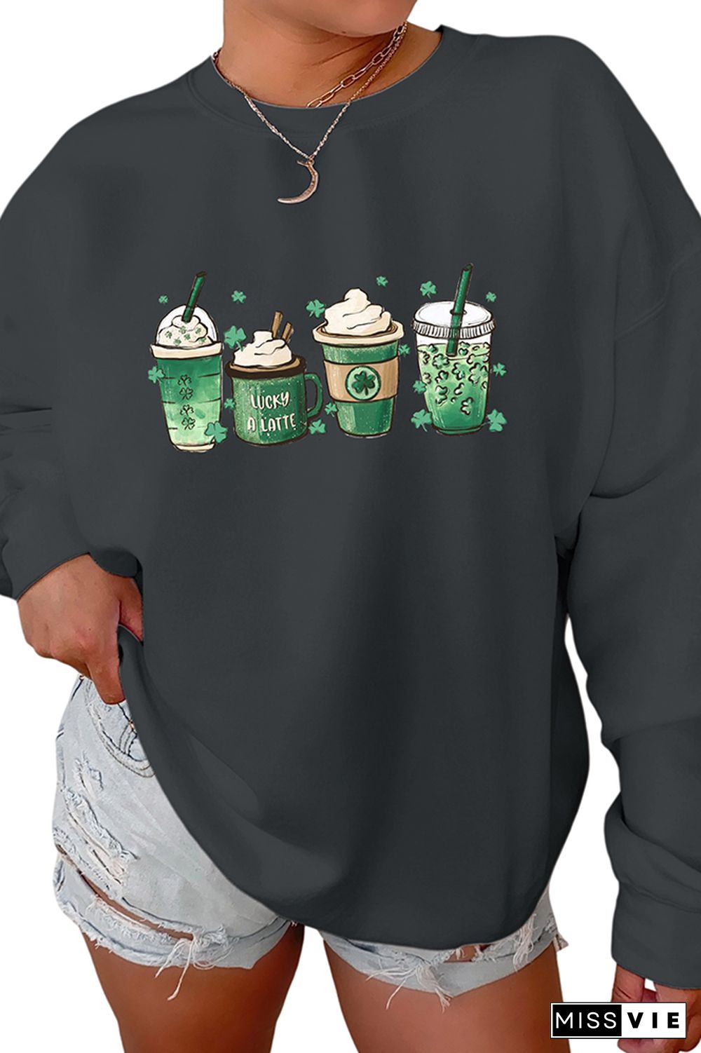 St Patricks Day - Coffee Cups Sweatshirt Wholesale