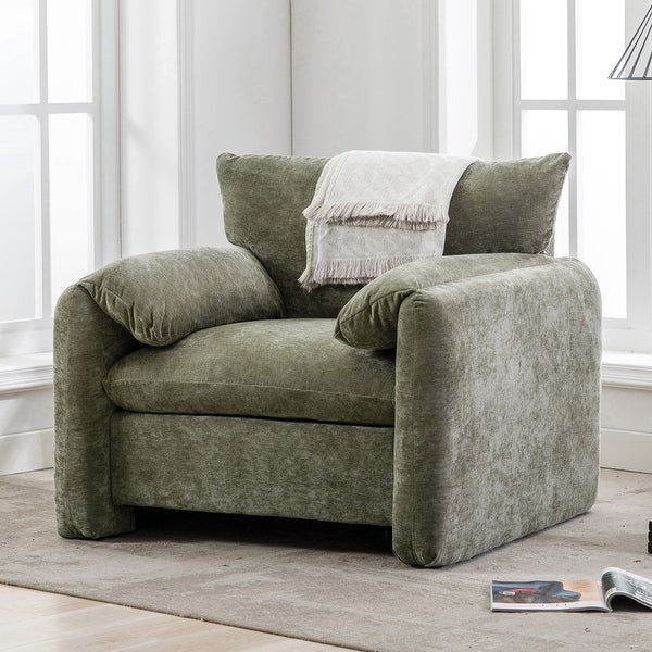 Chenille Oversized Accent Chair Armchair Single Sofa Lounge Chair