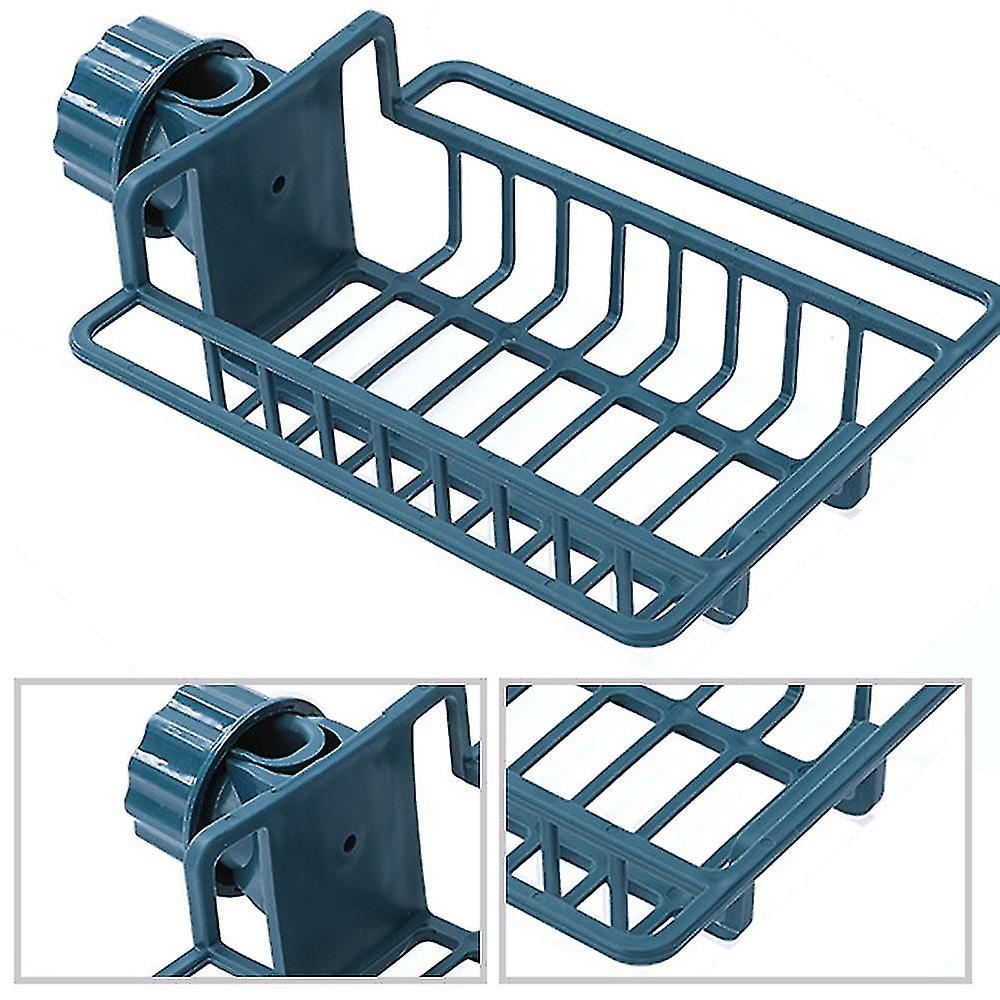 Kitchen Faucet Rack Sponge Holder Sink Caddy Organizer Hanging Caddy Drainer Rack Stainless Steel