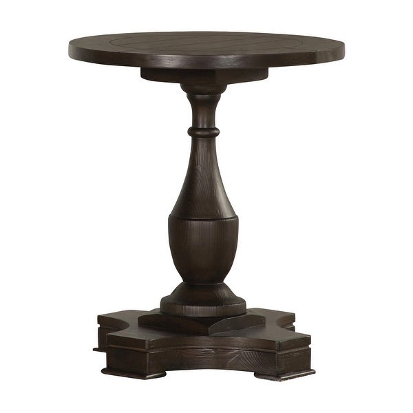 Coaster Furniture Morello Coffee Round End Table with Pedestal Base