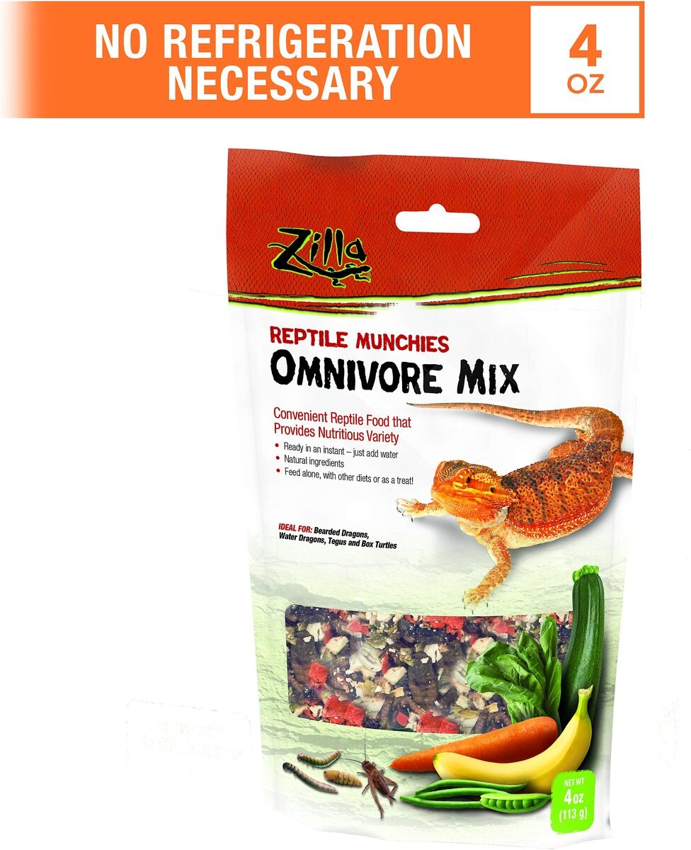 Zilla Reptile Munchies Omnivore Mix Lizard Food