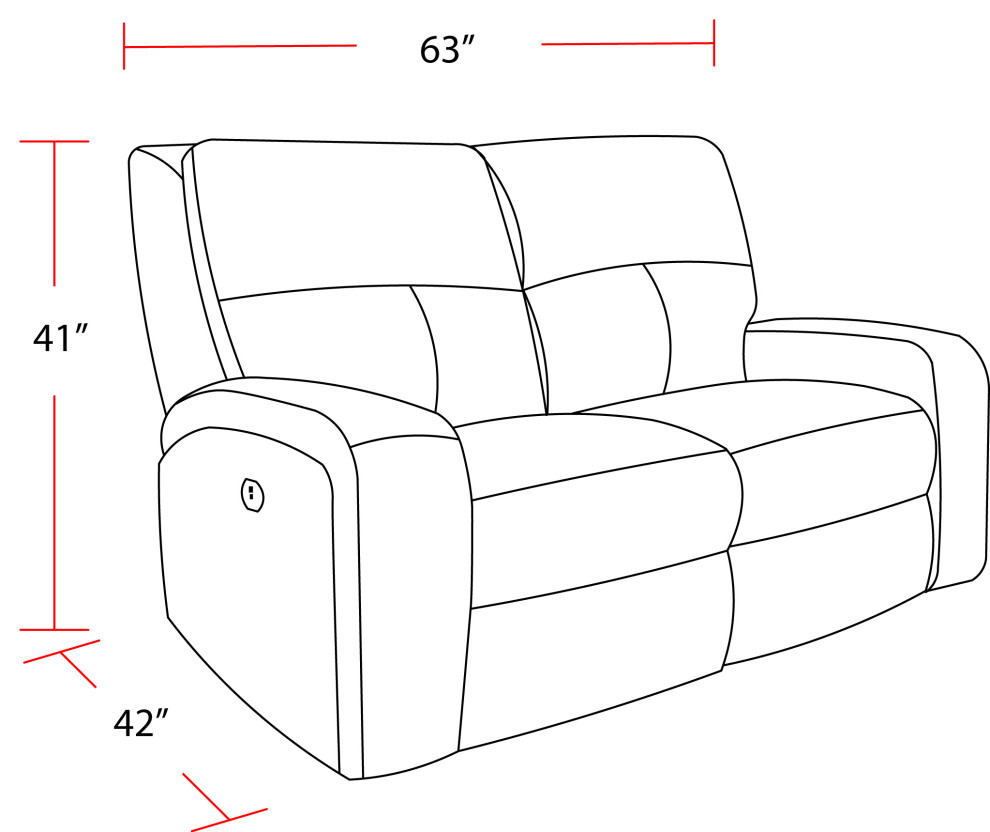 Parker Living Polaris   Power Loveseat   Contemporary   Loveseats   by Parker House  Houzz