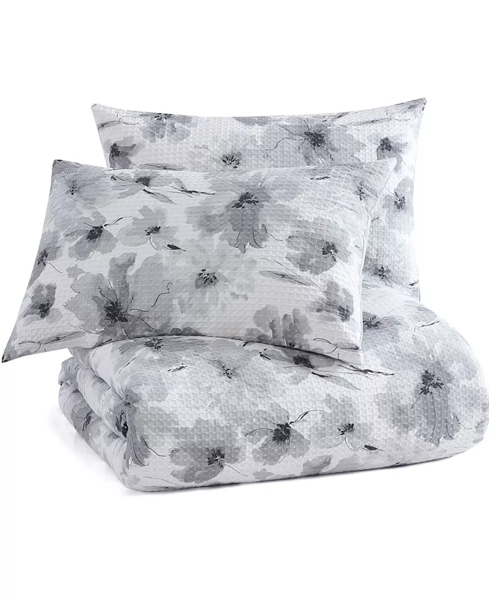 DKNY Modern Bloom 3 Piece Comforter Set， Queen