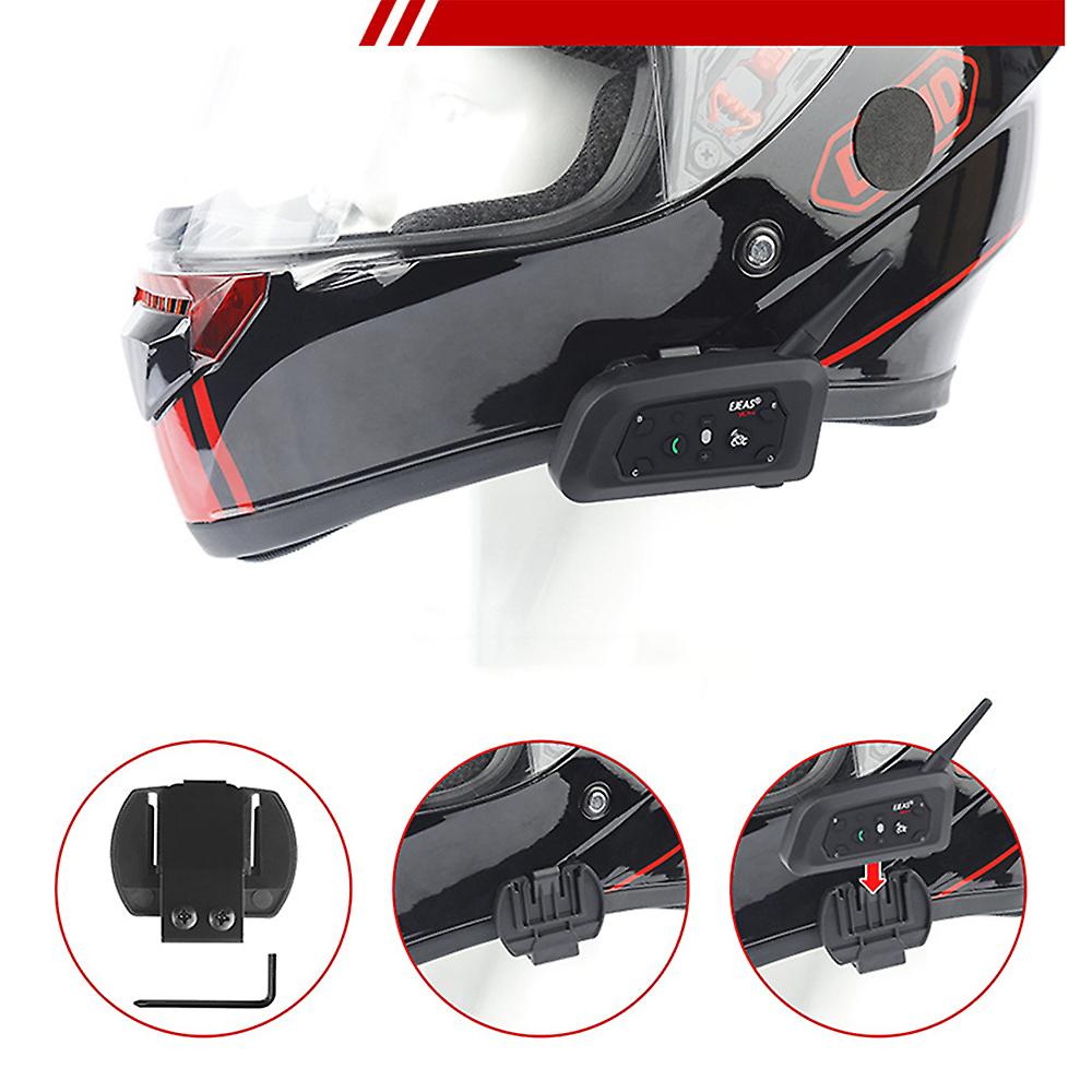 Motorcycle Helmet Bluetooth Headset， Up To 6 Riders 2-way 1200m Ip65 Waterproof Wireless Motorbike Communication System For Dirt Bike/atv/off Road