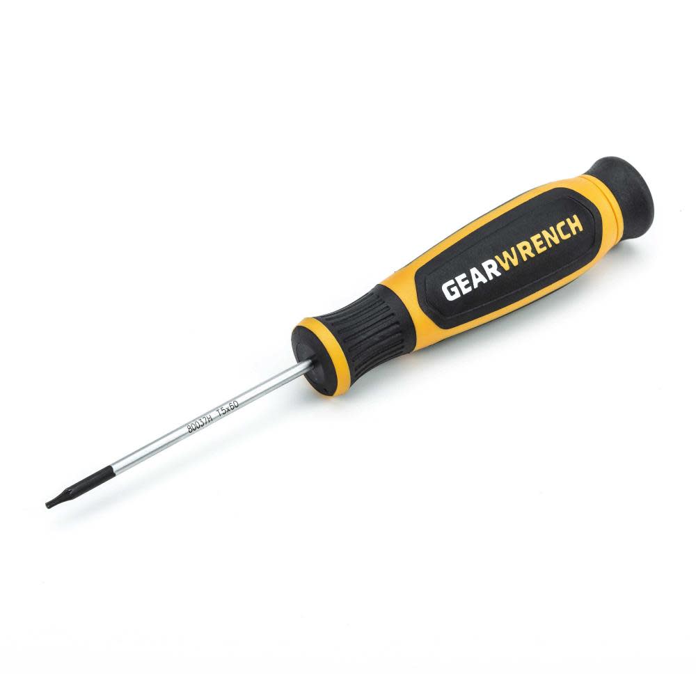 GEARWRENCH T5 x 60mm Mini Torx Dual Material Screwdriver 80037H from GEARWRENCH