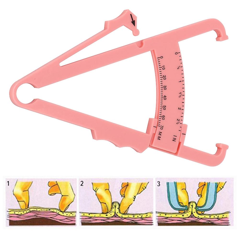 2pcs Body Fat Caliper Tester Skinfold Measurement Tape Fitness Body Slimming Measure Tool