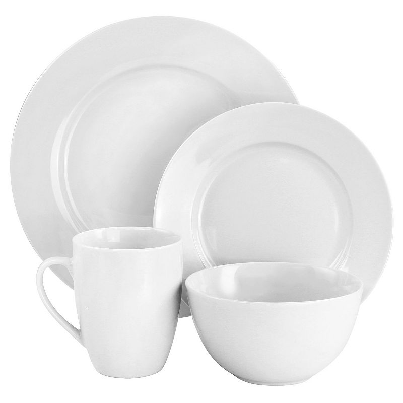 Gibson Home Classic Pearl 16 Piece Fine Ceramic Dinnerware Set