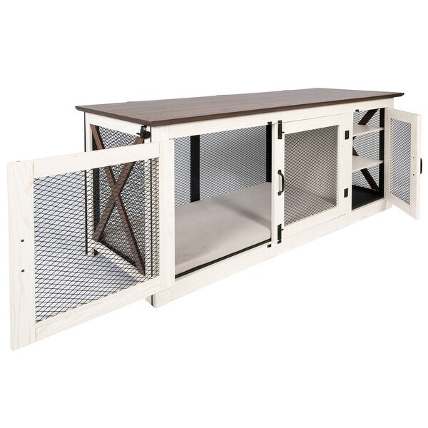 65 Inch Dog Crate Credenza