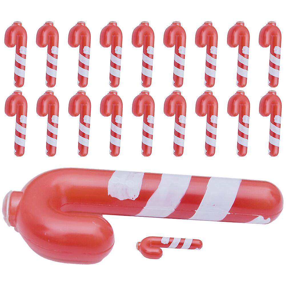 20pcs Candy Cane Light Pendants Lights Hanging Decors Candy Cane Light Decors