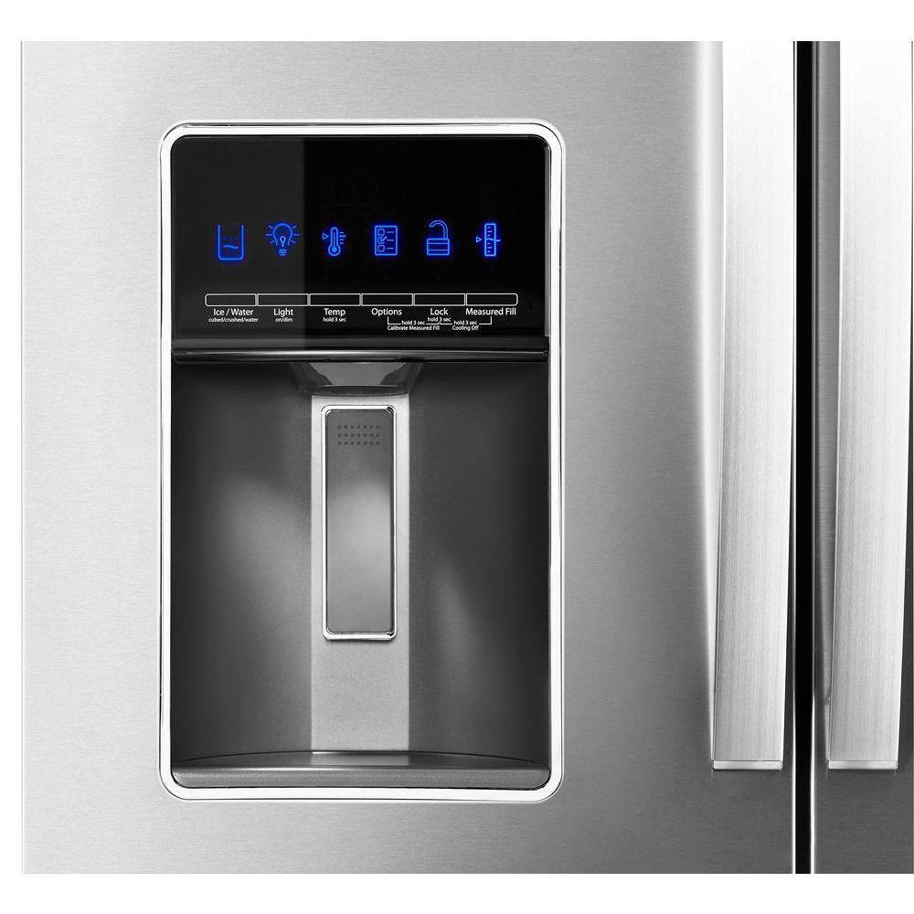 Whirlpool 26 cu. ft. French Door Refrigerator in Fingerprint Resistant Stainless Steel WRX986SIHZ