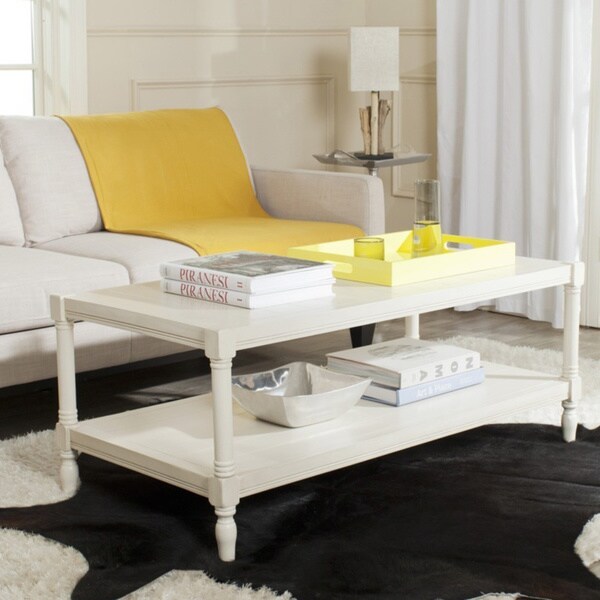 SAFAVIEH Bela White Coffee Table - 47.2