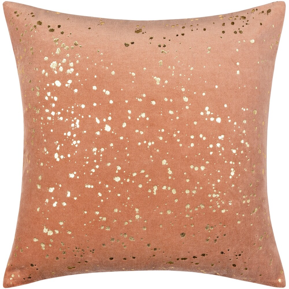 Alya Velvet Throw Pillow with Metallic Sparkles