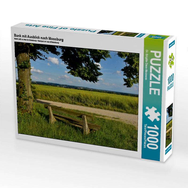 Bank mit ausblick nach moosburg - calvendo foto-puzzle