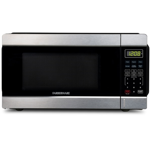 1.1 Cu. Ft 1000-Watt Microwave Oven， Stainless Steel