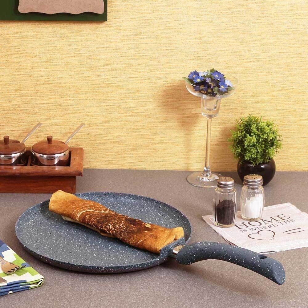 Wonderchef Granite Indian Cooking Dosa Tawa Crepe Pan 28 cm   28 m