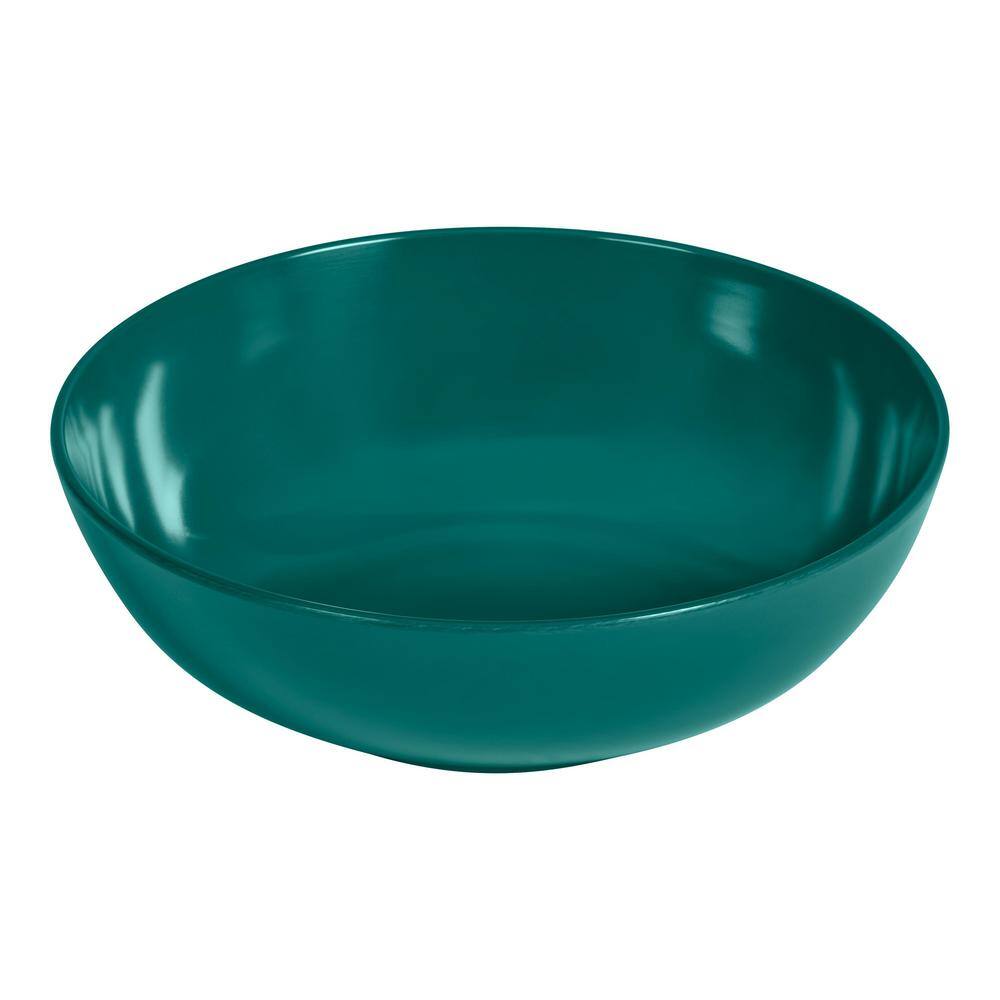 StyleWell Taryn Melamine Dinner Bowls in Gloss Malachite Green (Set of 6) AA5349MAL