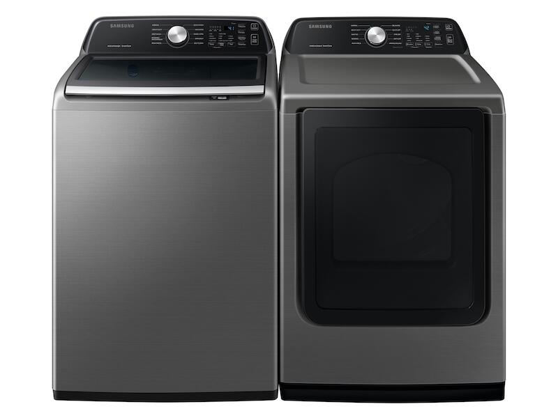 Samsung WA44A3405AP 4.4 Cu. Ft. Top Load Washer With Activewave™ Agitator And Active Waterjet In Platinum